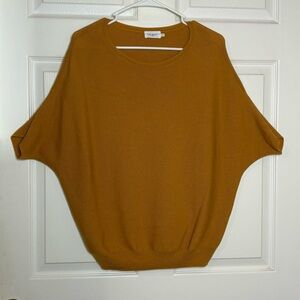 The Reset R Label Sweater S/M Mustard Yellow Essential Pullover Oversized Dolman